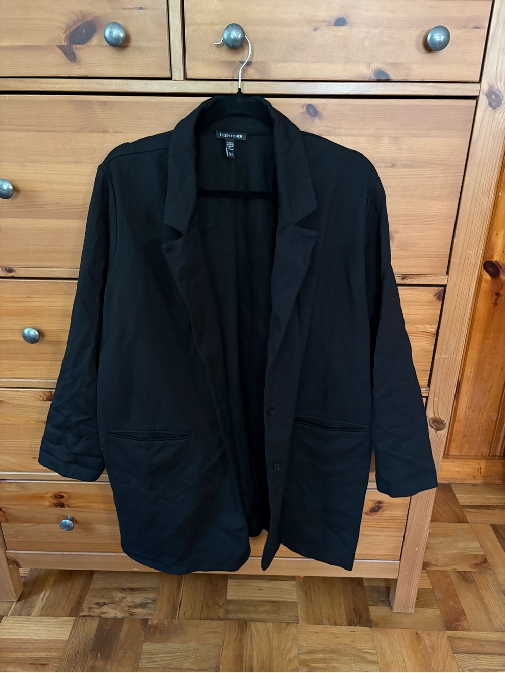 Eileen Fisher Black Relaxed Blazer